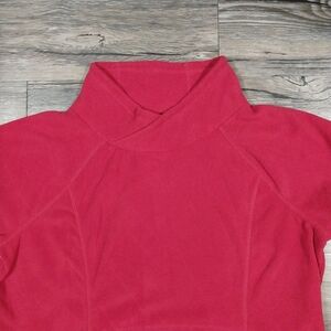 St. John Bay Fleece Pullover Women XXL Red Cozy Soft
